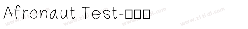 Afronaut Test字体转换